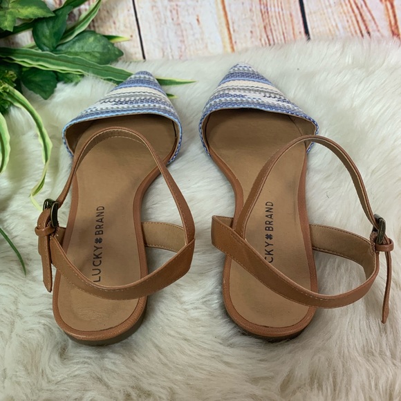 Lucky Brand Mackaby Woven Slingback Flats - Picture 5 of 6